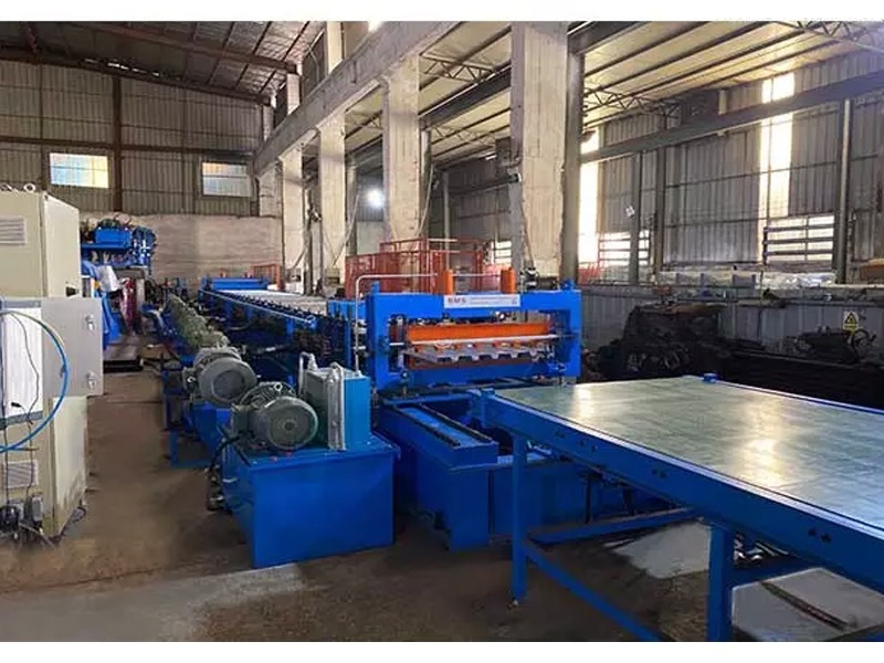 Rafted Floor Decking Rollformer with Flying Shear